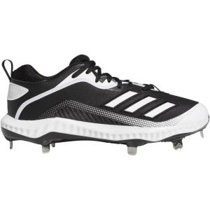 adidas Men’s Icon Bounce Baseball Cleats(Black/White/White)