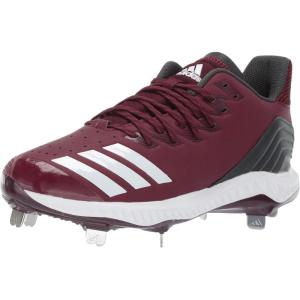 adidas Men’s Icon Bounce Baseball Cleats(Maroon/White/Carbon)