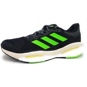 adidas Men’s Solarglide 5 Sneaker(Black White Green)
