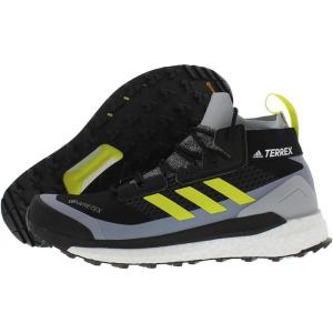 adidas Men’s Terrex Free Hiker Gore-TEX 2.0 Hiking Shoes(Halo Silver/Acid Yellow-silver)