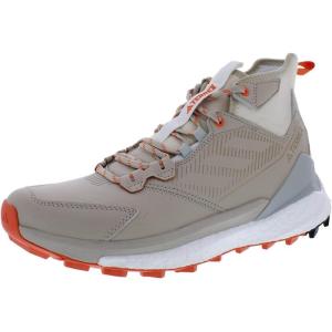 adidas Men’s Terrex Free Hiker Gore-TEX 2.0 Hiking Shoes(Wonder Beige/Pure White/Semi Impact Orange)