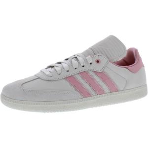 adidas Unisex-Adult Samba Indoor(White/Pink)