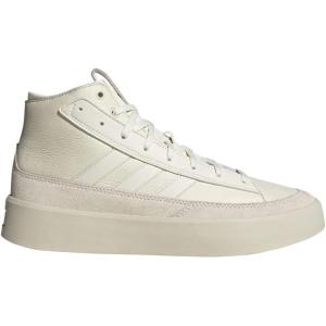 adidas Znsored Hi Prem Leather, Shoes-Mid (Non-Football) Unisex-Adult(Off White/Off White/Wonder Beige)