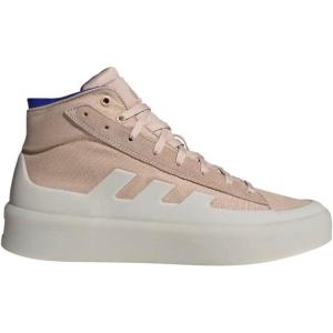 adidas Znsored Hi Prem Leather, Shoes-Mid (Non-Football) Unisex-Adult(Wonder Taupe/Cloud White/Lucid Blue)