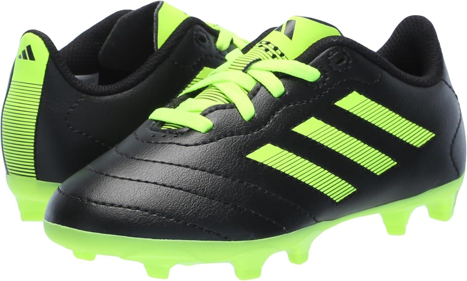 imageadidas Kids Goletto VII Fg ShoesBlackLucid LemonLucid Lemon