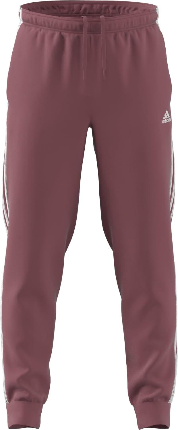imageadidas Mens Essentials 3Stripes Tricot Jogger PantsPreloved Crimson
