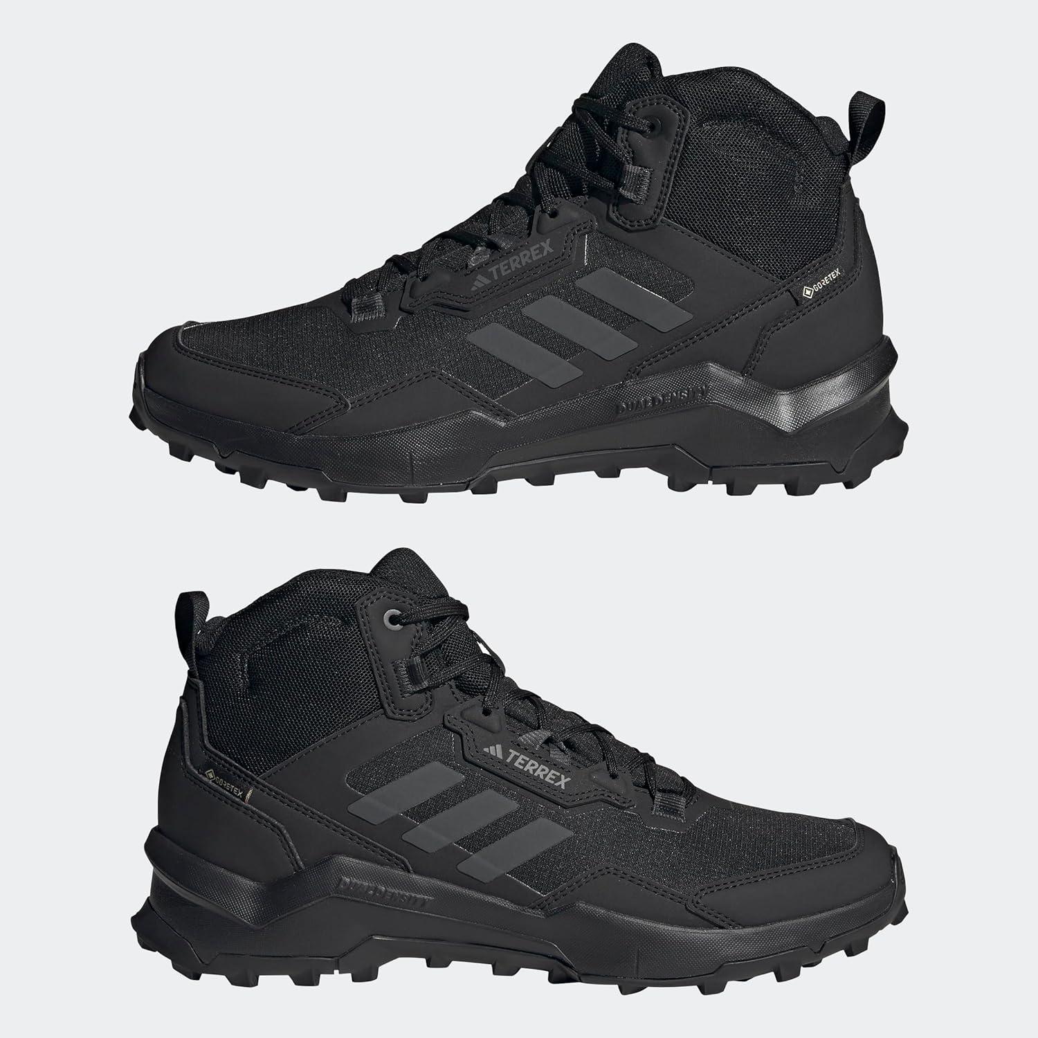 imageadidas Mens Terrex Ax4 Mid Goretex Hiking ShoesBlackCarbonGrey