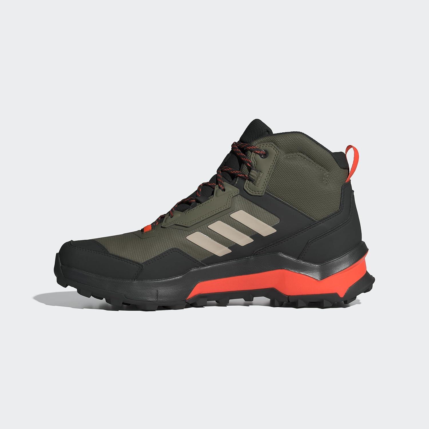 imageadidas Mens Terrex Ax4 Mid Goretex Hiking ShoesOlive StrataWonder BeigeBlack