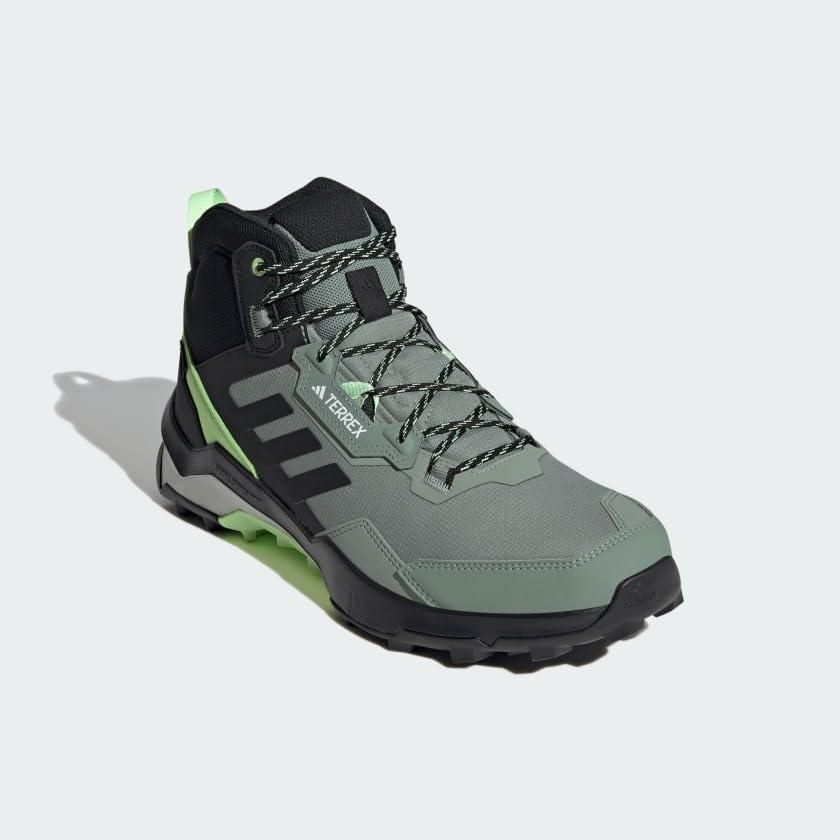 imageadidas Mens Terrex Ax4 Mid Goretex Hiking ShoesSilver GreenBlackCrystal Jade