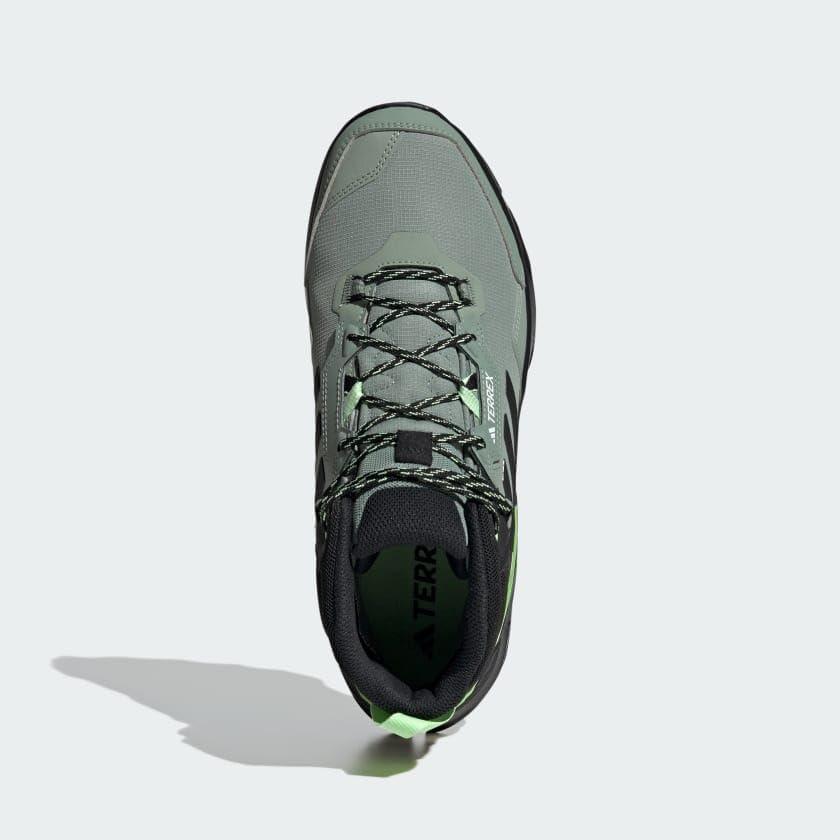 imageadidas Mens Terrex Ax4 Mid Goretex Hiking ShoesSilver GreenBlackCrystal Jade