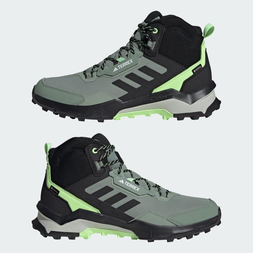 imageadidas Mens Terrex Ax4 Mid Goretex Hiking ShoesSilver GreenBlackCrystal Jade