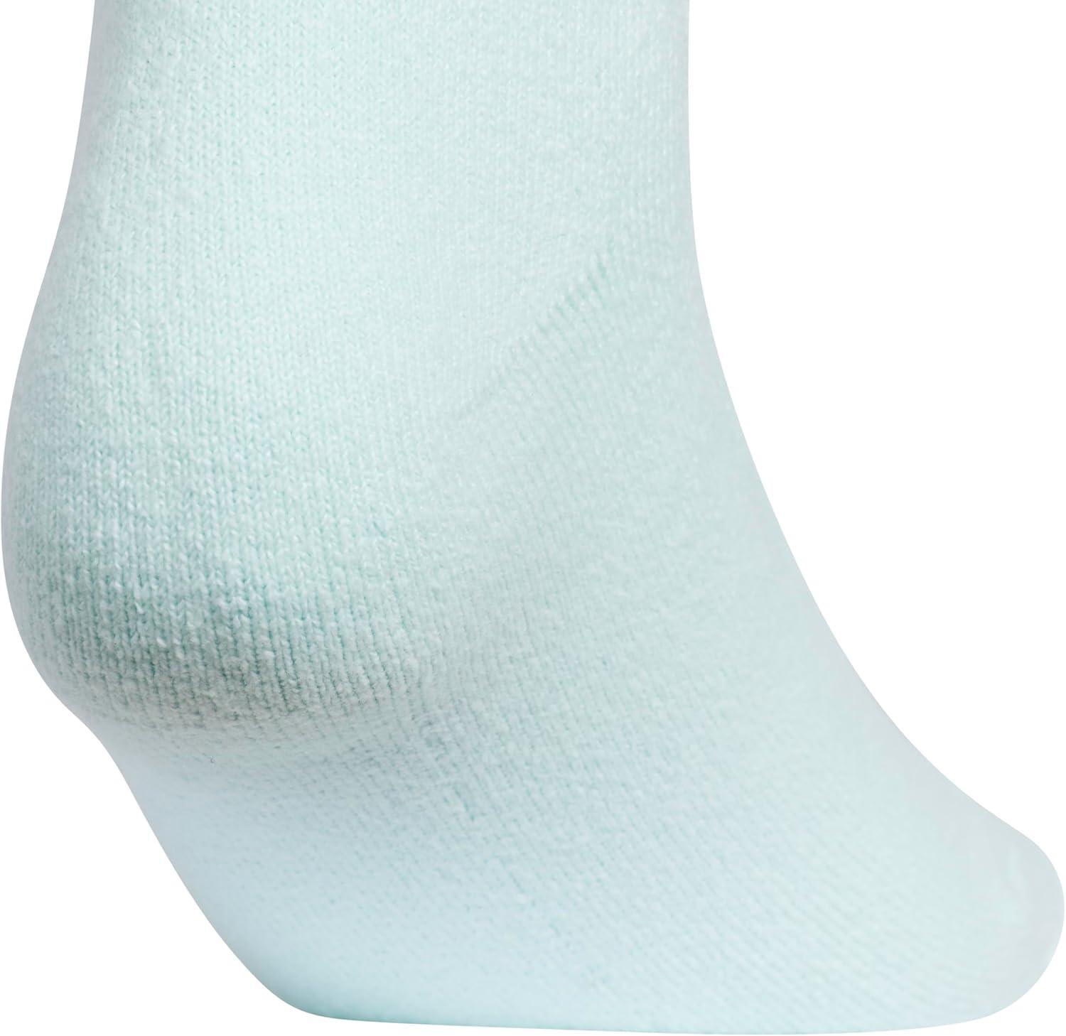 imageadidas Womens Super Soft Cushioned Comfort Cozy Crew Socks 3PairHalo Mint GreenClear PinkPreloved Ink Blue
