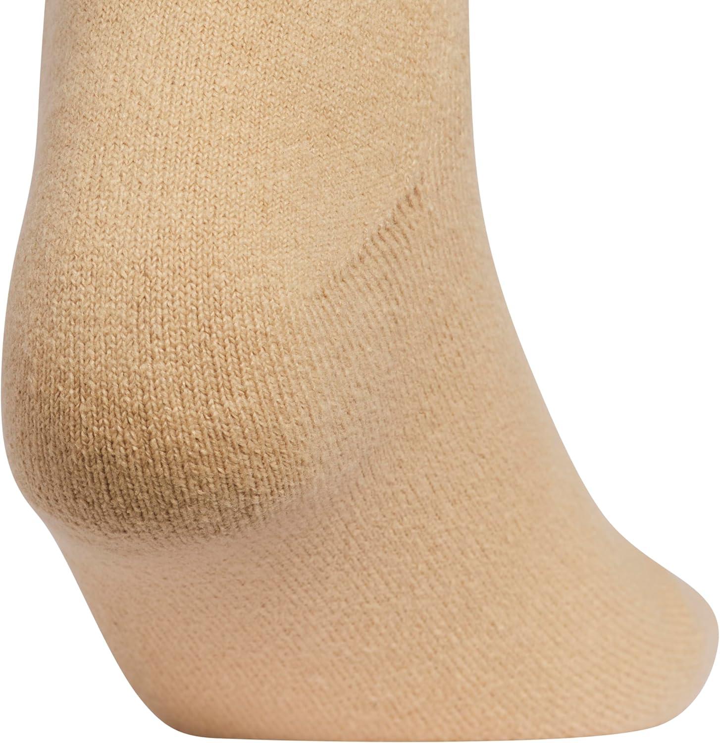 imageadidas Womens Super Soft Cushioned Comfort Cozy Crew Socks 3PairWarm Sandstone BeigeWonder WhiteWhite
