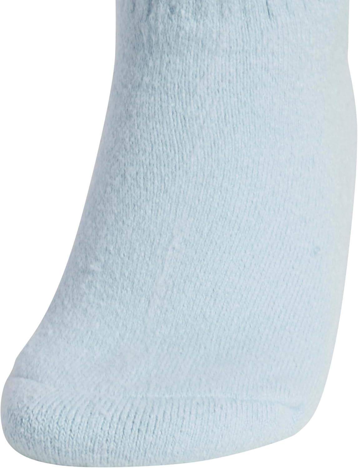 imageadidas Womens Super Soft Cushioned Comfort Cozy Crew Socks 3PairWonder BlueShadow Violet