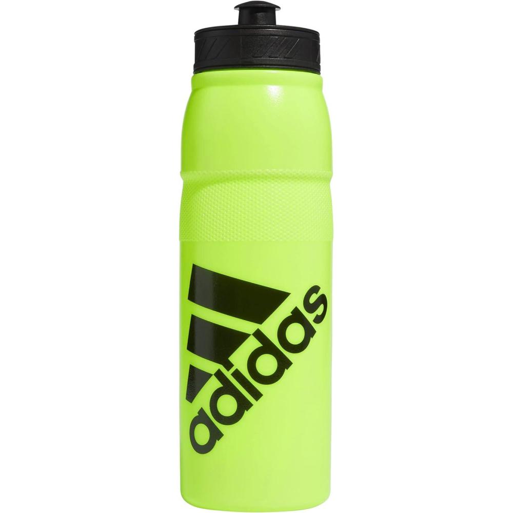 imageadidas 750 ML 28 oz Stadium Refillable Plastic Sport Water BottleSignal GreenBlack