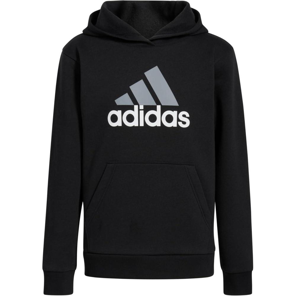 imageadidas Kids Boys Essential Hoodie Training Casual  BlackBlack Grey