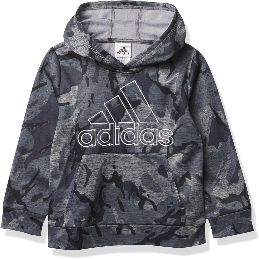 imageadidas Kids Boys Essential Hoodie Training Casual  BlackCore Camo Grey Heather