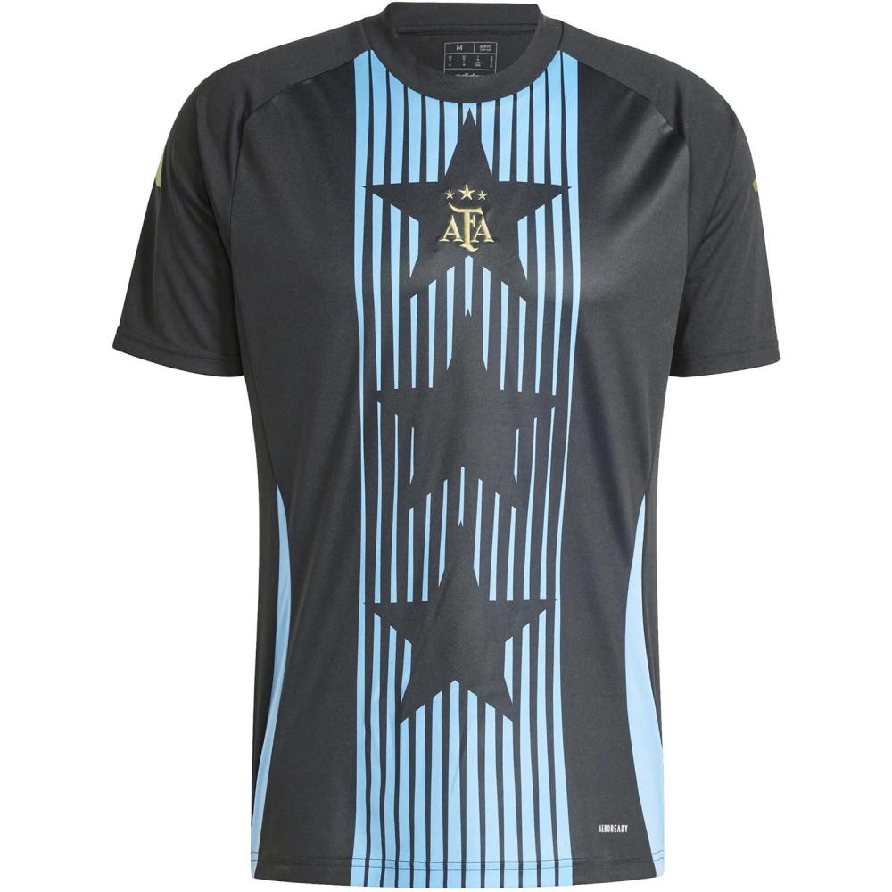 imageadidas Mens Argentina JerseyBlack Blue Burst 2024 Prematch