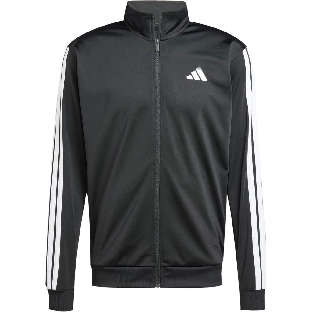 imageadidas Mens Essentials Warmup 3stripes Track TopBlack