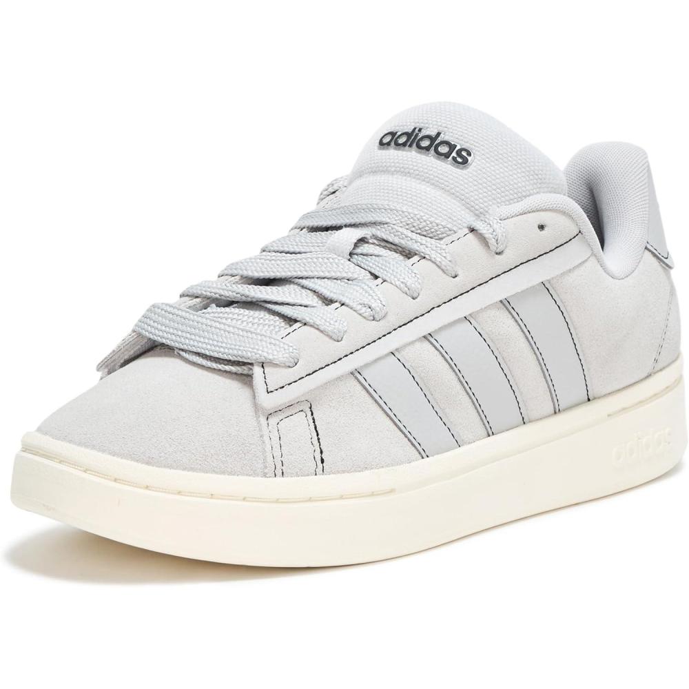 imageadidas Mens Grand Court Alpha 00s SneakerGreyGreyBlack