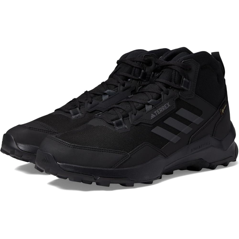 imageadidas Mens Terrex Ax4 Mid Goretex Hiking ShoesBlackCarbonGrey