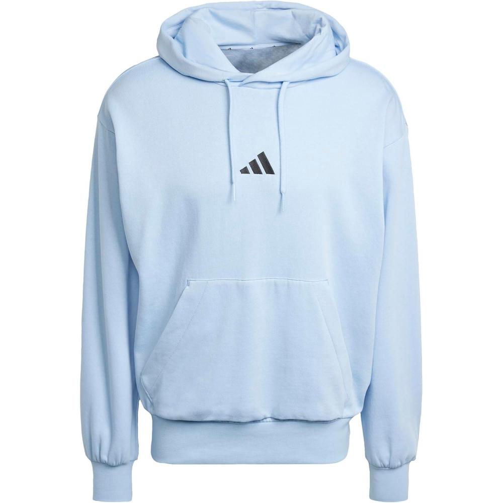 imageadidas Originals Mens Essentials Feel Cozy Fleece Hoodie SweatshirtBlueBlack