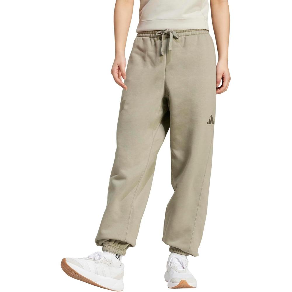 imageadidas Womens All Szn Fleece Loose PantsSilver Pebble