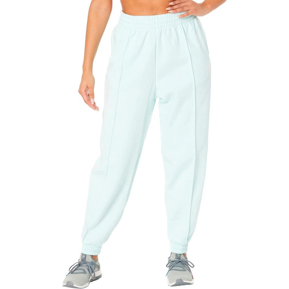 imageadidas Womens Studio Fleece PantsIce MintWhite