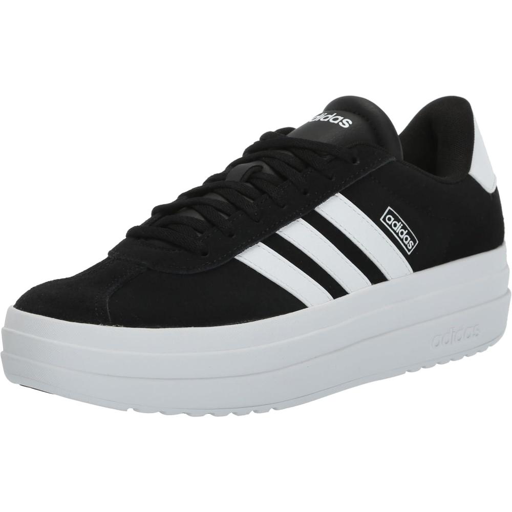 imageadidas Womens Vl Court Bold SneakerBlackWhiteWhite