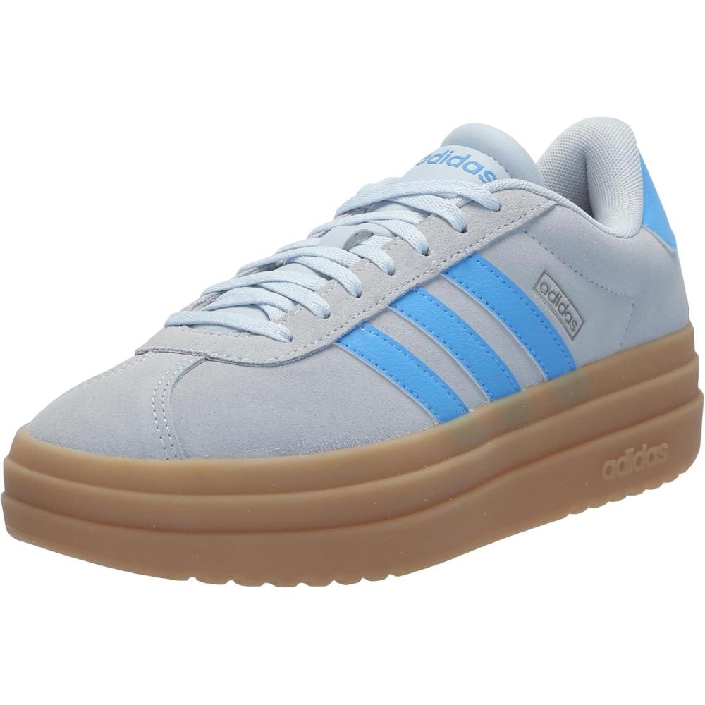 imageadidas Womens Vl Court Bold SneakerHalo BlueBlue BurstCyber Metallic