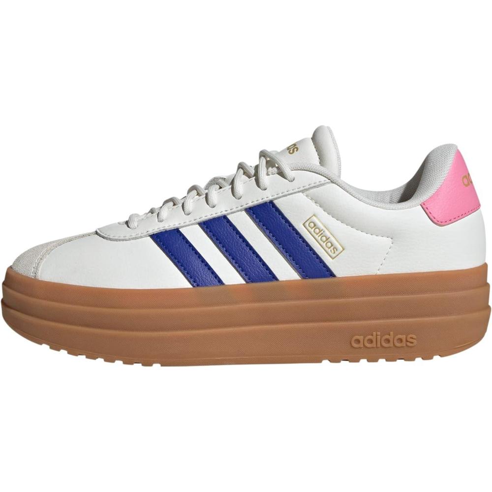 imageadidas Womens Vl Court Bold SneakerWhiteSemi Lucid BlueBliss Pink