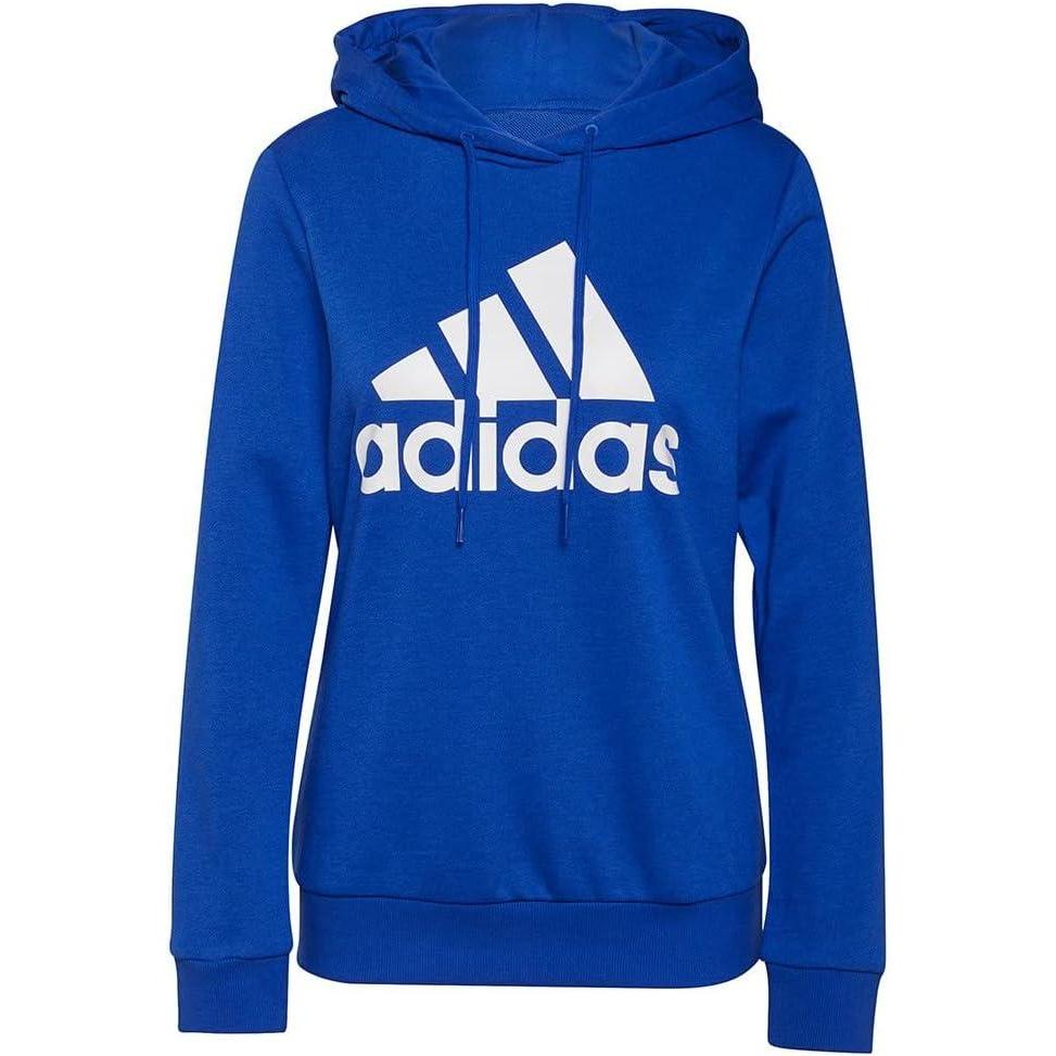 imageadidas mens Essentials Fleece 3stripes HoodieBold BlueWhite