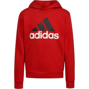 adidas Kids Boys Essential Hoodie Training Casual – Black(Better Scarlet)