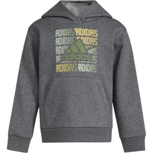 adidas Kids Boys Essential Hoodie Training Casual – Black(Charcoal Grey Heather Green)
