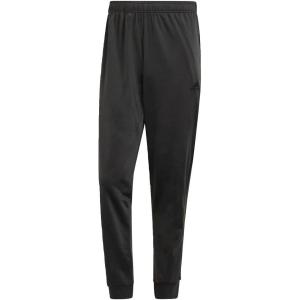 adidas Men’s Essentials 3-Stripes Tricot Jogger Pants(Dark Grey Heather/Black)
