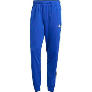 adidas Men’s Essentials 3-Stripes Tricot Jogger Pants(Semi Lucid Blue/White)