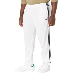 adidas Men’s Essentials 3-Stripes Tricot Jogger Pants(White/Black)