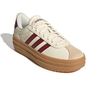 adidas Women’s Vl Court Bold Sneaker(Off White/Shadow Red/Crystal Sand)