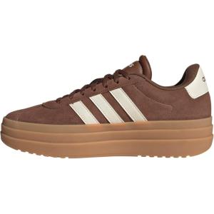 adidas Women’s Vl Court Bold Sneaker(Preloved Brown/Chalk White/Wonder Beige)