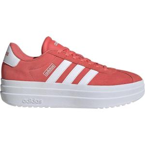 adidas Women’s Vl Court Bold Sneaker(Preloved Scarlet/White/White)