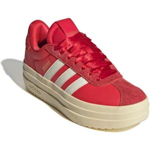 adidas Women’s Vl Court Bold Sneaker(Pure Ruby/Off White/Better Scarlet)