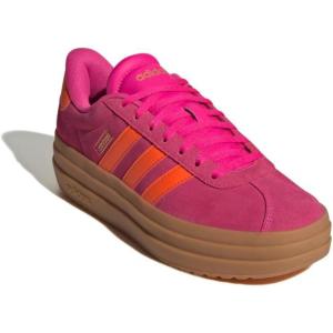 adidas Women’s Vl Court Bold Sneaker(Shock Pink/White/Gold Metallic)