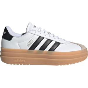 adidas Women’s Vl Court Bold Sneaker(White/Black/Wonder Beige)