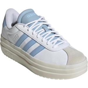 adidas Women’s Vl Court Bold Sneaker(White/Blue/Wonder Blue)