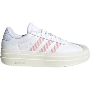 adidas Women’s Vl Court Bold Sneaker(White/Preloved Scarlet/Blue)