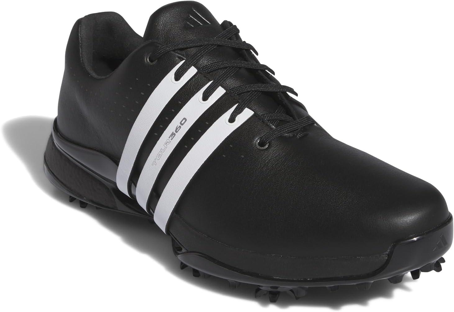 imageadidas Mens Tour360 24 Golf ShoesCore BlackFootwear White