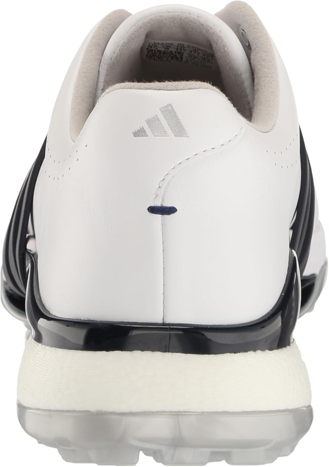 imageadidas Mens Tour360 24 Golf ShoesFootwear WhiteCollegiate NavySilver Metallic