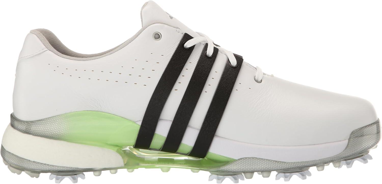 imageadidas Mens Tour360 24 Golf ShoesFootwear WhiteCore BlackGreen Spark