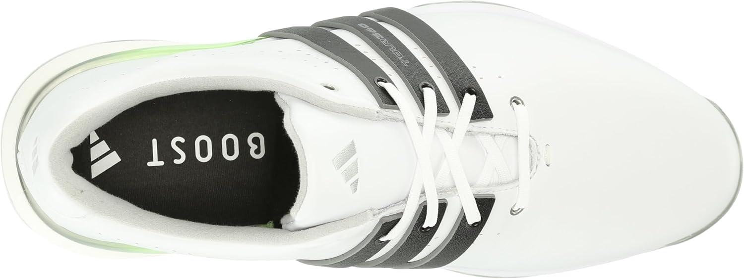 imageadidas Mens Tour360 24 Golf ShoesFootwear WhiteCore BlackGreen Spark