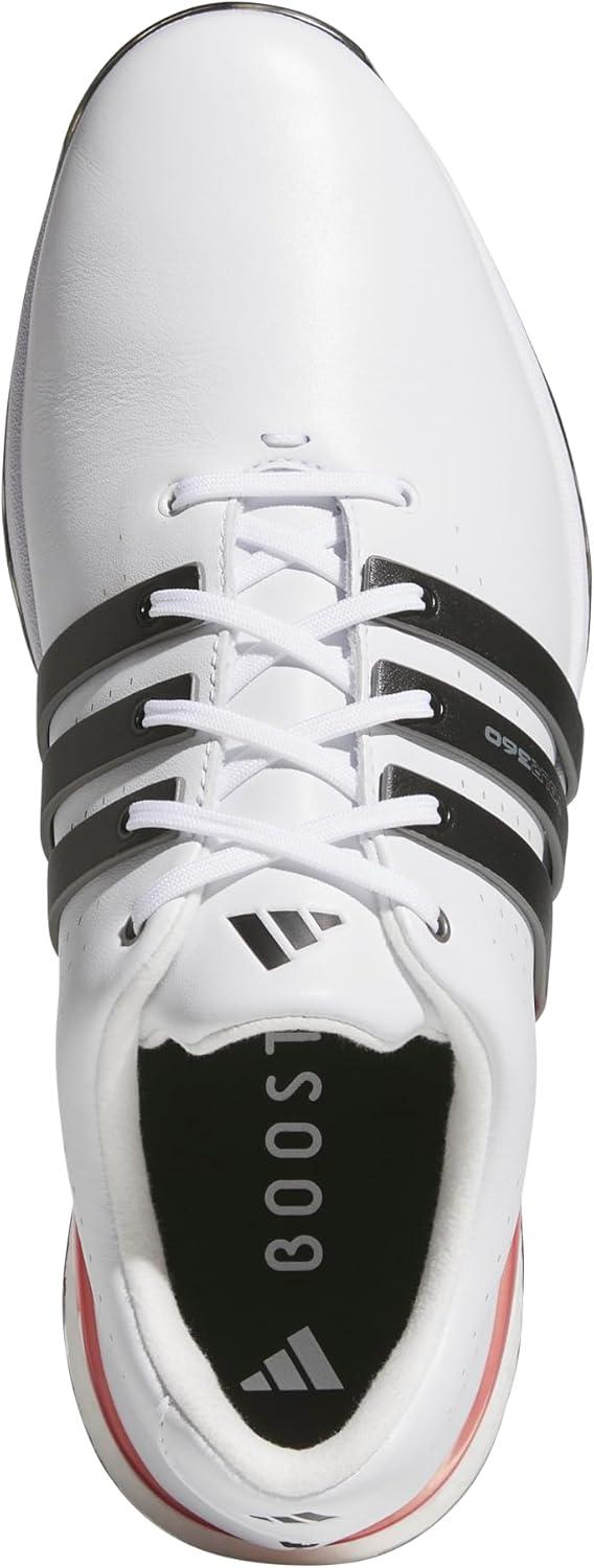 imageadidas Mens Tour360 24 Golf ShoesFootwear WhiteCore BlackLucid Red